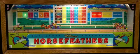 Horsefeathers backglass