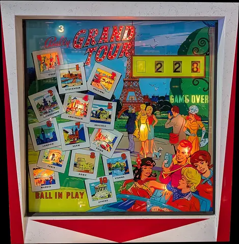Grand Tour / Happy Tour backglass