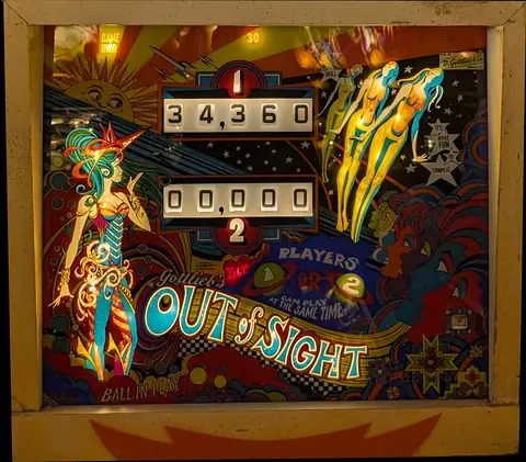 Out of Sight backglass