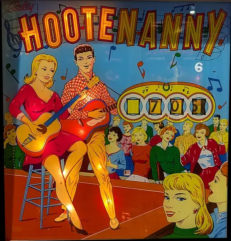 Hootenanny backglass