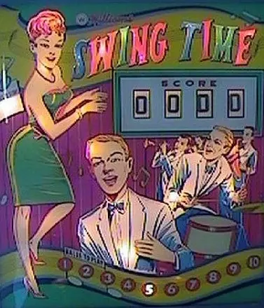Swing Time backglass