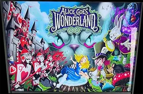 Alice Goes to Wonderland backglass