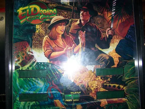 El Dorado City of Gold backglass