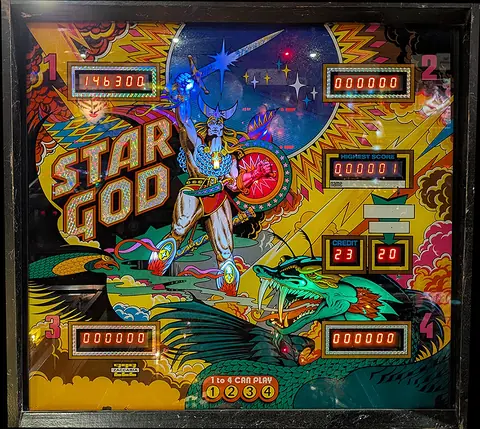 Star God backglass