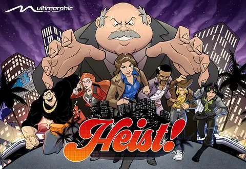 Heist backglass