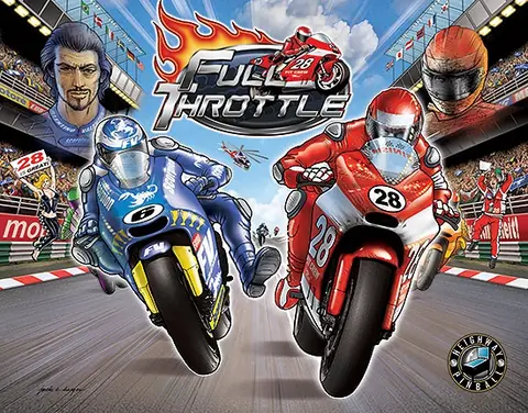 Full Throttle backglass