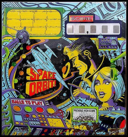 Space Orbit backglass