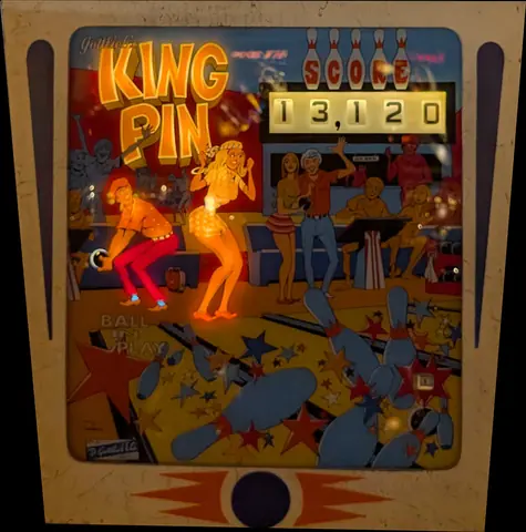 King Pin / Pin-up backglass