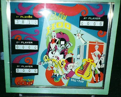 Bally Hoo backglass