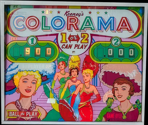 Colorama backglass
