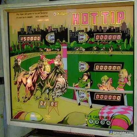 Hot Tip backglass