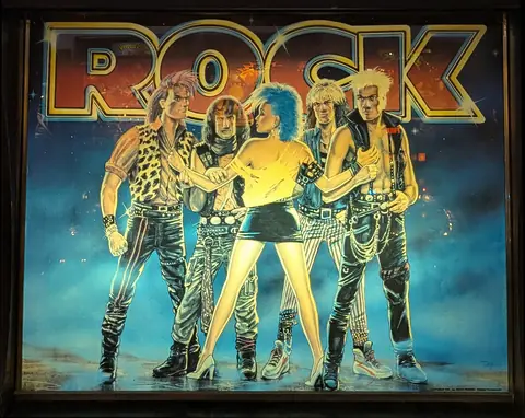 Rock backglass