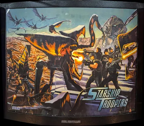 Starship Troopers backglass