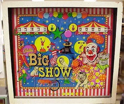 Big Show backglass