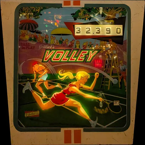 Volley backglass