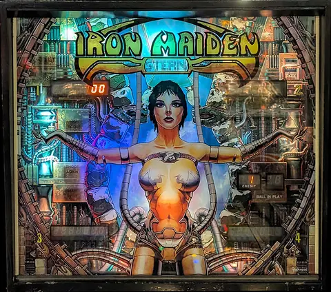 Iron Maiden backglass