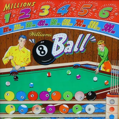 8 Ball backglass
