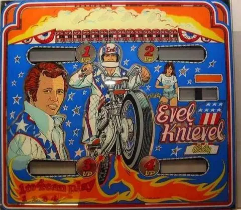 Evel Knievel backglass