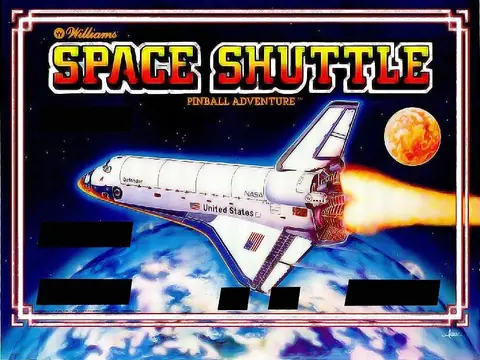 Space Shuttle backglass