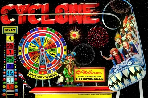 Cyclone backglass