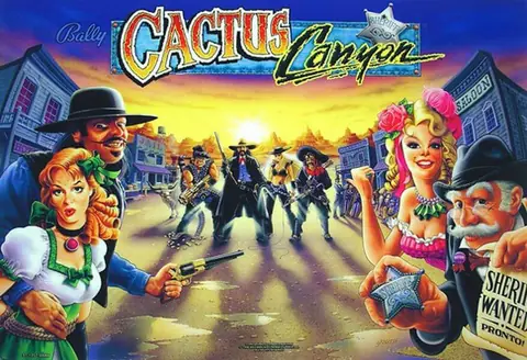 Cactus Canyon backglass
