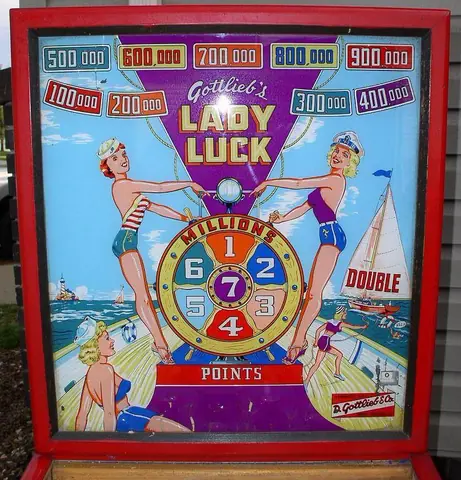 Lady Luck backglass