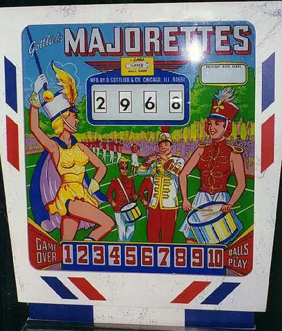 Majorettes backglass
