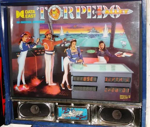 Torpedo Alley backglass