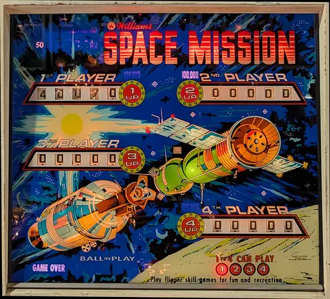 Space Mission / Space Odyssey backglass
