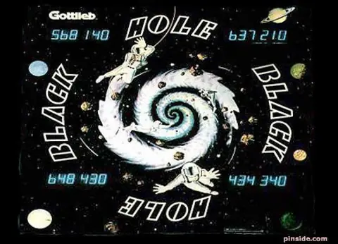 Black Hole backglass