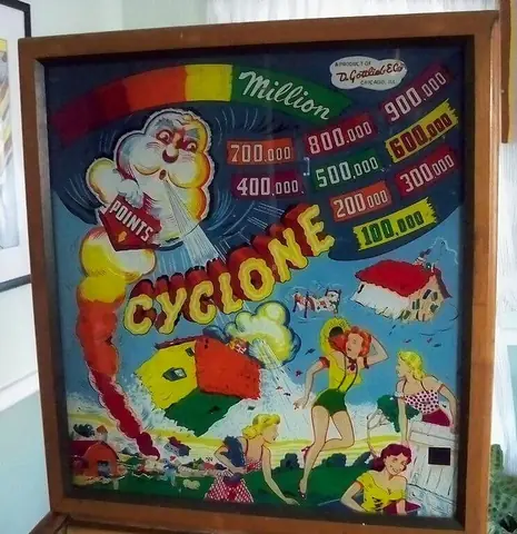 Cyclone backglass