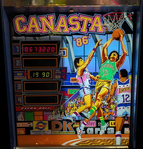 Canasta 86 backglass