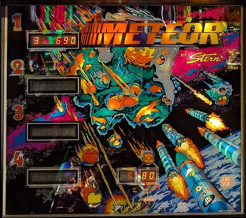 Meteor backglass