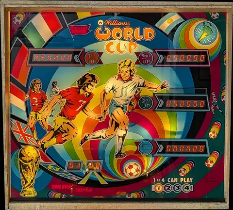 World Cup backglass