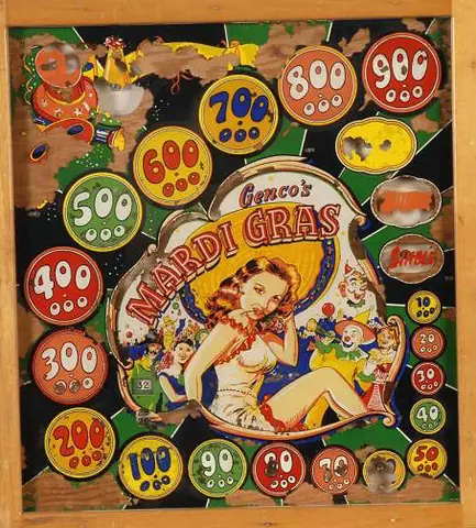 Mardi Gras backglass