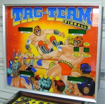 Tag-Team Pinball backglass