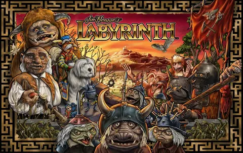 Jim Henson's Labyrinth backglass