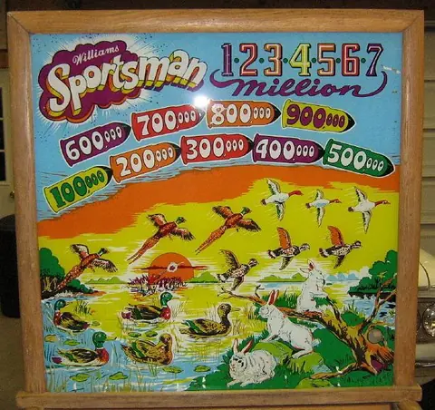 Sportsman backglass