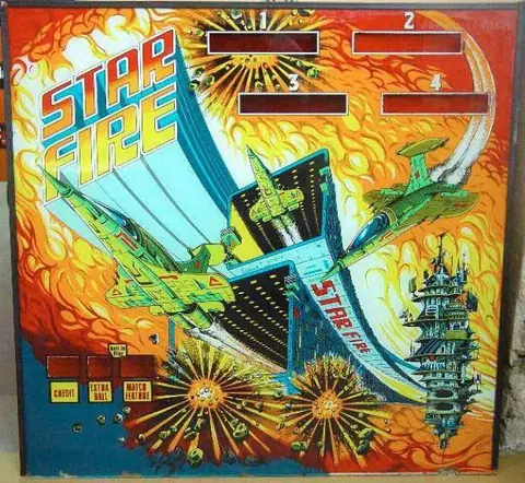 Star Fire backglass