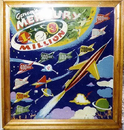 Mercury / Rocket backglass