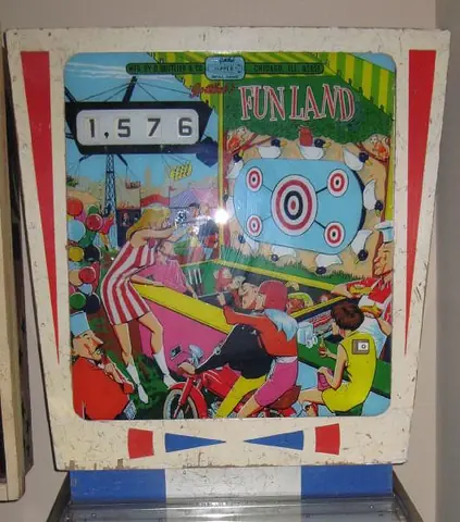 Fun Land backglass