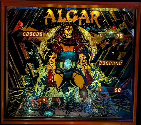 Algar backglass