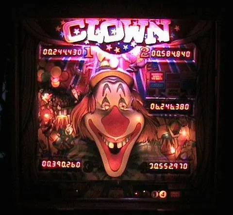 Clown backglass
