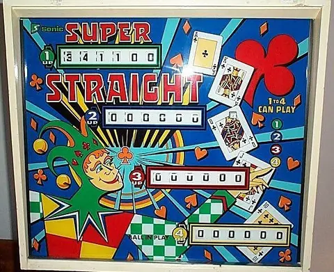 Super Straight backglass