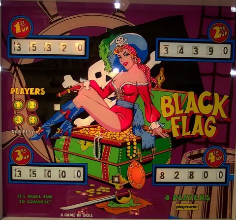 Black Flag backglass