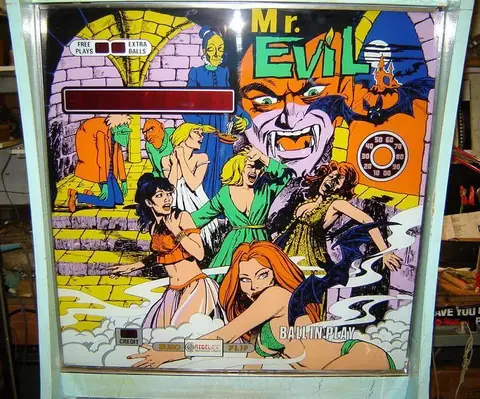 Mr. Evil backglass