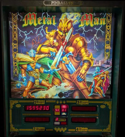 Metal Man backglass