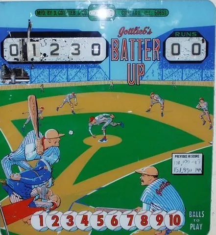 Batter Up backglass