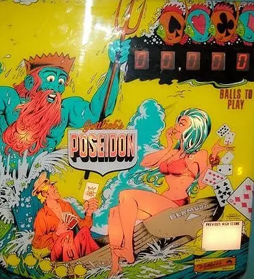Poseidon backglass