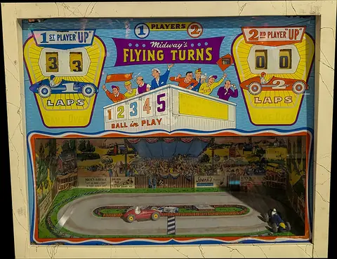 Flying Turns backglass
